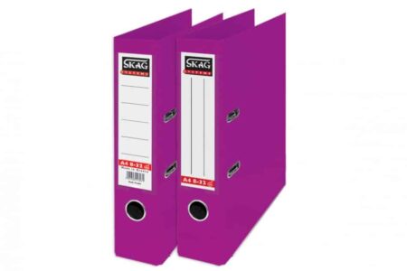 SKAG PREMIUM BOX FILE A4 PVC 8CM PURPLE 8/32