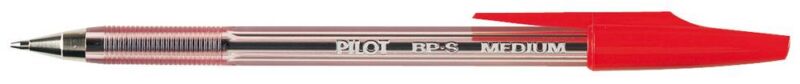PILOT PEN BP-S MEDIUM RED