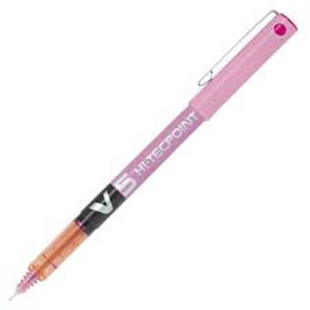 PILOT PEN V5 HI-TECHPOINT 0.5MM PINK BX-V5