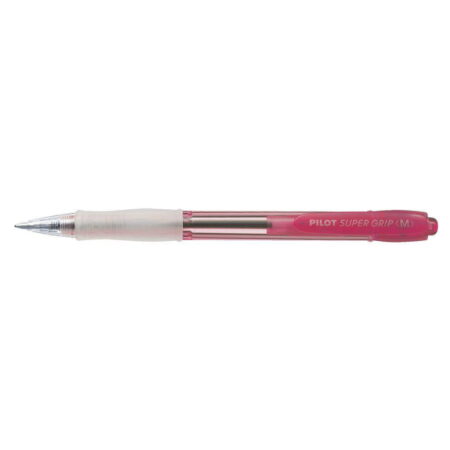 PILOT PEN W GRIP (M) NEON RED
