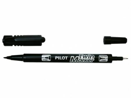 PILOT MARKER TWIN EXTRA FINE BLACK BEGREEN SCA-TM-B-BG