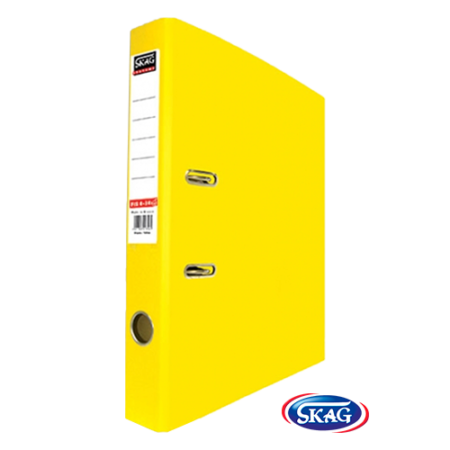 SKAG PREMIUM BOX FILE F/C PVC 4CM YELLOW 4/34