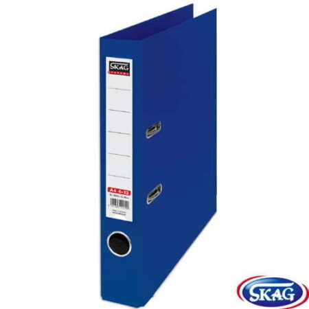 SKAG PREMIUM BOX FILE A4 PVC 4CM NARROW DARK BLUE 4/32