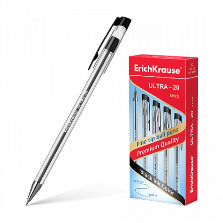 ERICHKRAUSE BALLPOINT PEN ULTRA-20 BLACK 13876