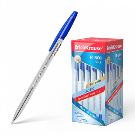ERICHKRAUSE BALLPOINT PEN R-301 CLASSIC STICK&GRIP 1.0 BLUE 39527