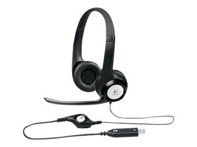 LOGITECH USB HEADSET H390 BLACK ( 981-000406 )