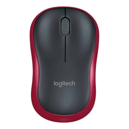 LOGITECH MOUSE WIRELESS M185 BLACK/RED ( 910-002237 )