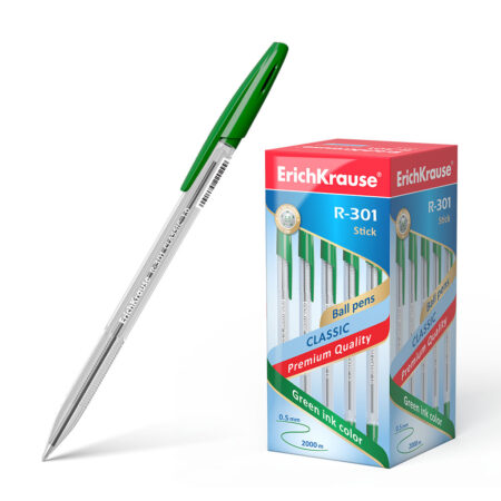 ERICHKRAUSE BALLPOINT PEN R-301 CLASSIC STICK 1.0  GREEN 43187