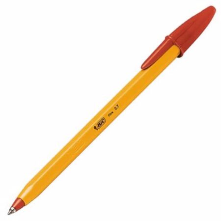BIC ORANGE ORIGINAL FINE BALLPOINT PEN RED
