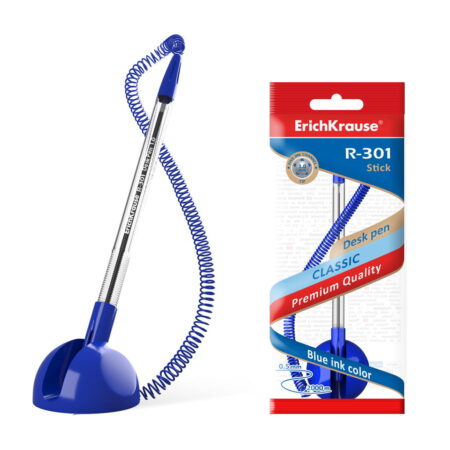ERICHKRAUSE BALLPOINT PEN R-301 STICK DESK PEN 1.0 BLUE 46434