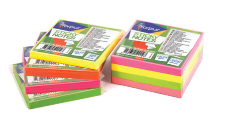 FORPUS STICK NOTES 75X75 YELLOW FUO..F42010   80sheets