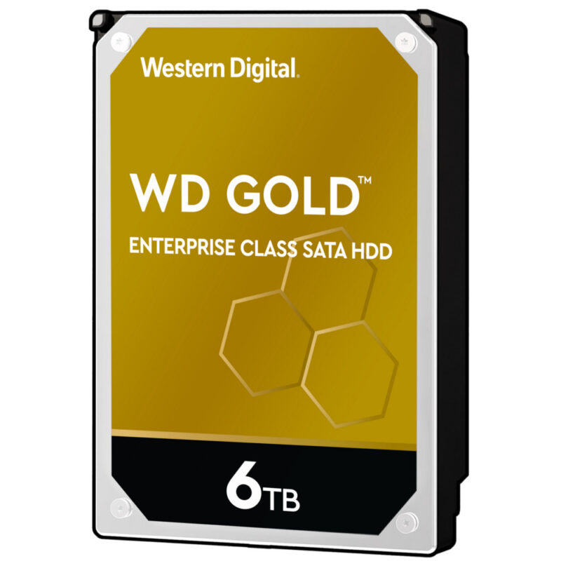 WESTERN DIGITAL HDD 6TB 3.5" SATA GOLD CACHE