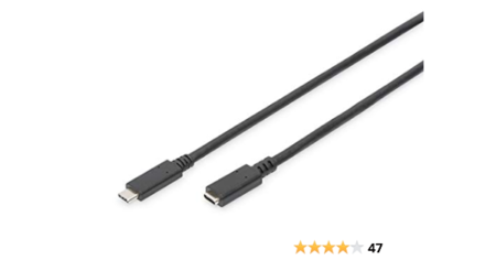 DIGITUS USB-C EXTENSION CABLE 1.5M 4K, 20V, 5A AK-300210-015-S
