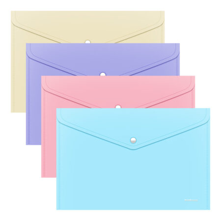 ERICHKRAUSE A4 ENVELOPE FOLDER FIZZY ASSORTED  PASTEL COLOURS 59166