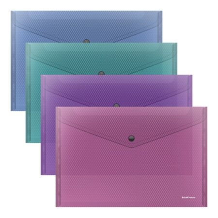 ERICHKRAUSE ENVELOPE FOLDER GLOSSY VIVID SEMITRANSPARENT ASS. COLORS 50314