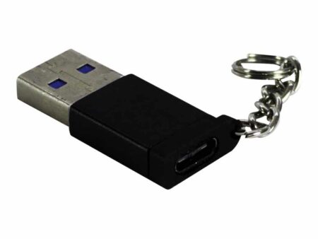 INTER-TECH USB ADAPTER USB-C (F) TO USB TYPE A (M) 3.0 BLACK 88885460
