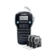 DYMO LABEL MANAGER 160 + D1 TAPES BLACK/SILVER 2181011