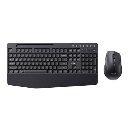 HAVIT WIRELESS BUSINESS UK KEYBOARD & MOUSE COMBO KB251WB BLACK+GREY