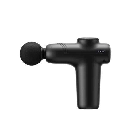 HAVIT MINI MASSAGE GUN WITH 4 MASSAGE HEADS MG1508 BLACK