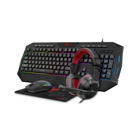 HAVIT 4-IN-1 Wired Gaming Combo KB501CM BLACK