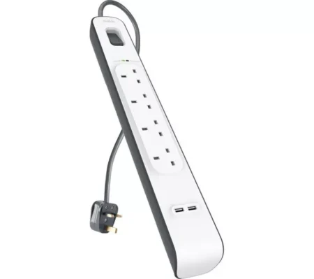 BELKIN 4-SOCKET POWER EXTENSION 2M WITH SURGE PROTECTION 525J BSV400AF2M
