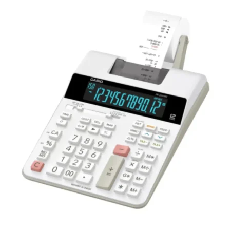 CASIO CALCULATOR WHITE FR-2650 RC PRINT.