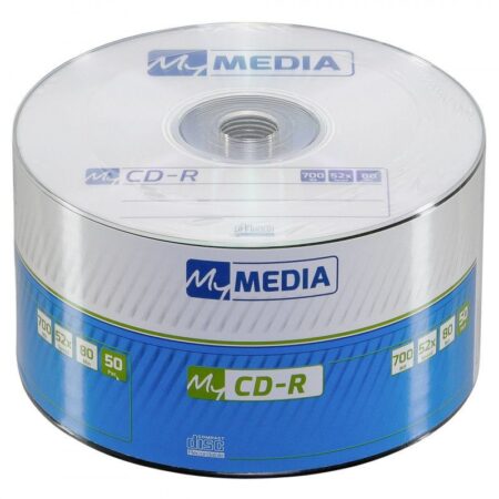 MyMedia -CDR 52X 50PK Wrap 700MB - Wide Printable- 69206