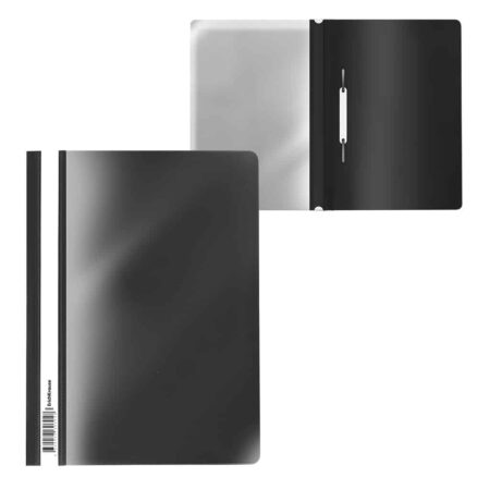 ERICHKRAUSE PVC REPORT FLAT FILE FIZZY A4 BLACK 50010