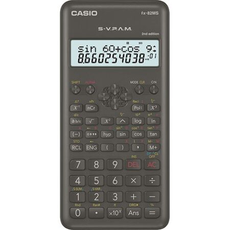 CASIO CALCULATOR FX-82MS SCIENTIFIC BLACK