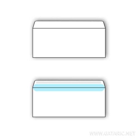 TTO WHITE ENVELOPES 110 X 230 WITHOUT WINDOW 1000 PCS 400285