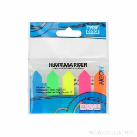 TTO INDEX ARROWS 'NEON' 12x42 mm (25 sh. x 5 col) 406254