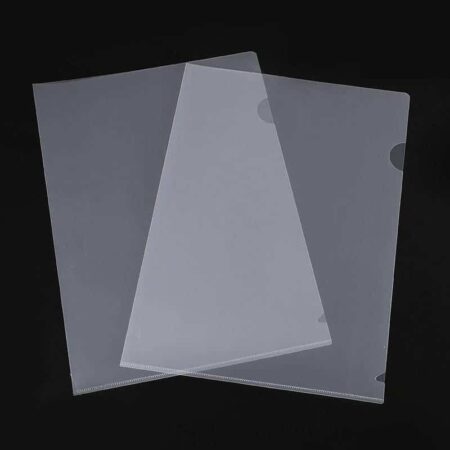 CLASS PVC FOLDER A4 L-SHAPE (GONIA) CLEAR SOFT 0.11MM 10 PCS L11-100