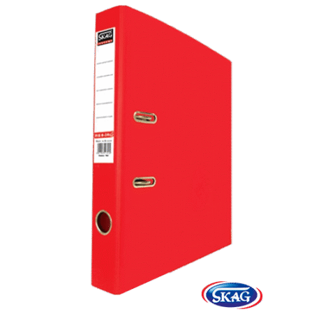 SKAG PREMIUM BOX FILE F/C PVC 4CM RED 4/34