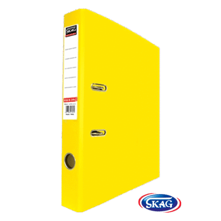 SKAG PREMIUM BOX FILE F/C PVC 4CM YELLOW 4/34