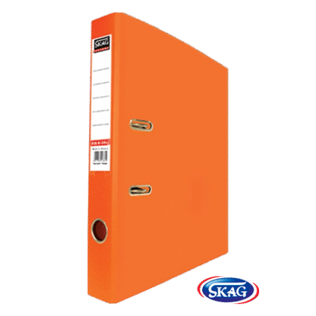 SKAG PREMIUM BOX FILE F/C PVC 4CM ORANGE 4/34