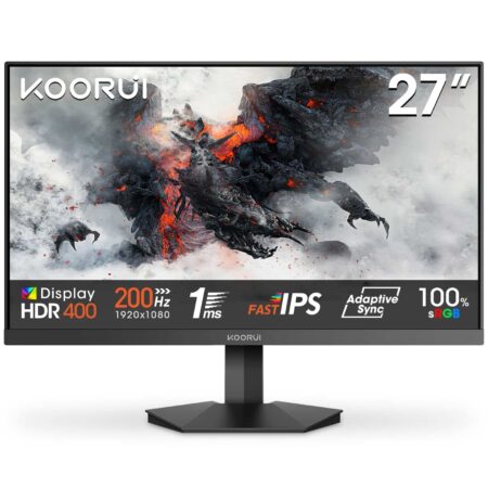 KOORUI GAMING MONITOR 27" FHD IPS 200Hz 1MS HDMI/DP 3YW G2711P