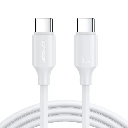 JOYROOM USB-C TO USB-C CABLE LONG-LASTING SERIES 1M 60W WHITE S-A9