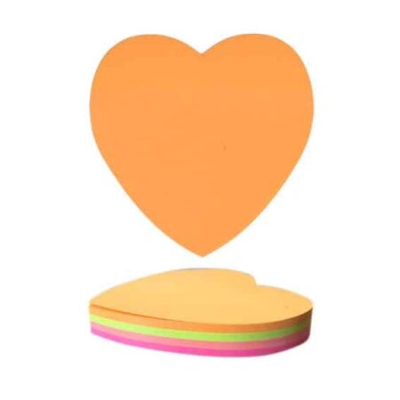 TTO STICKY NOTES HEART SHAPE 4X25 SHEETS 405342