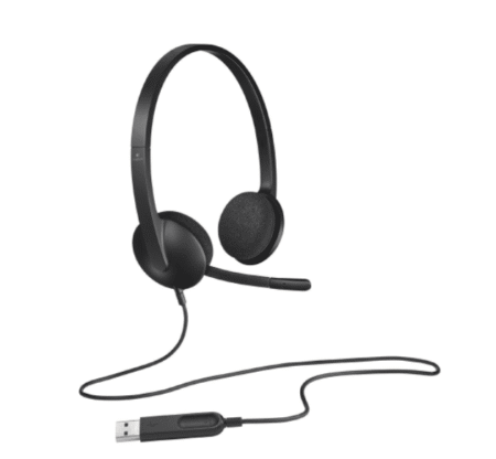 LOGITECH USB HEADSET H340 BLACK ( 981-000475 )