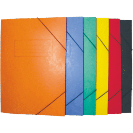 B/R PRESPAN FOLDER WITH ELASTIC CLOSURE GREEN FD10113