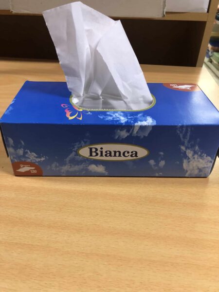 FACIAL TISSUES 2-PLY, 150 SHEETS