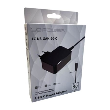 LC POWER ADAPTER GaN USB-C 90W LC-NB-GAN-90-C
