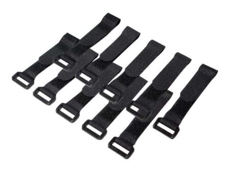 LOGILINK WIRE STRAP SET WITH VELCRO/CABLE STRAP 15 CM BLACK (PACK OF 10) KAB0056