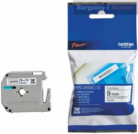 BROTHER TAPE 9MM B/W MK-221