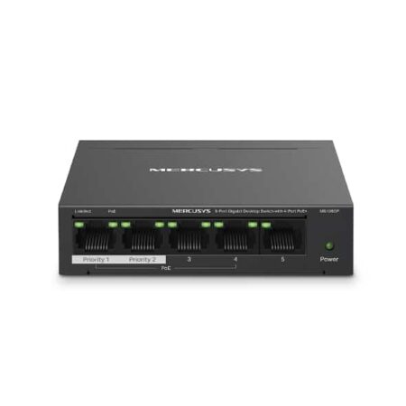 MERCUSYS BY TP-LINK SWITCH 5-PORT 10/100/1000 GIGABIT POE 65W MS105GP