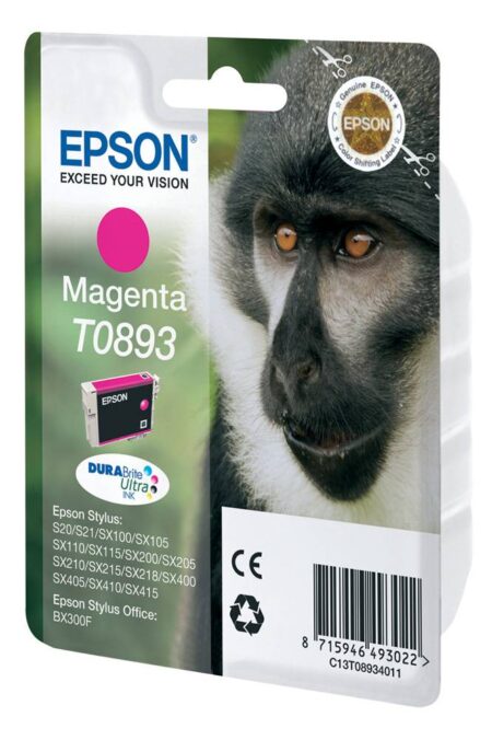 EPSON INK CARTRIDGE T0893 MAGENTA