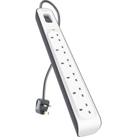 BELKIN 6-SOCKET POWER EXTENSION 2M WITH SURGE PROTECTION 650J BSV603af2M