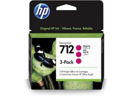 HP INK CARTRIDGE 712 MAGENTA 3PCK 29 ML 3ED78A