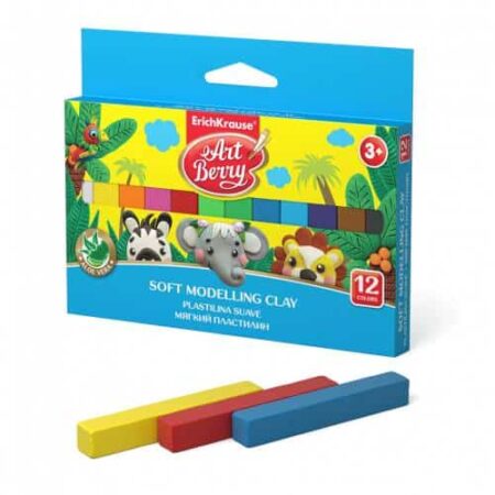 ERICHKRAUSE ARTBERRY SOFT MODELLING CLAY 12 COLORS 240GR. N.36906