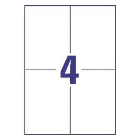 TTO WHITE ECONOMY LABELS 105X148MM 105148